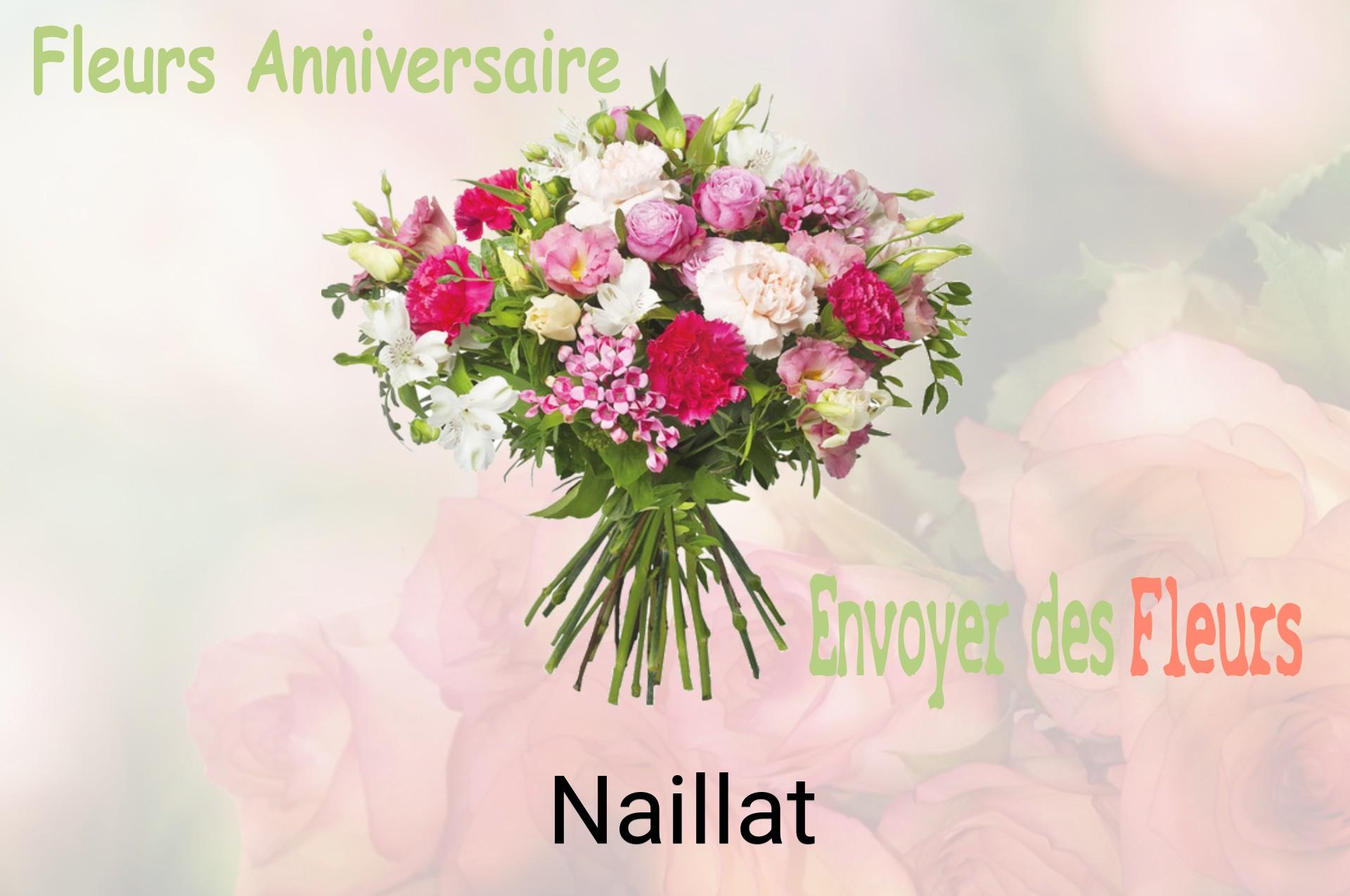 Bouquet de fleurs d’anniversaire livré à Naillat