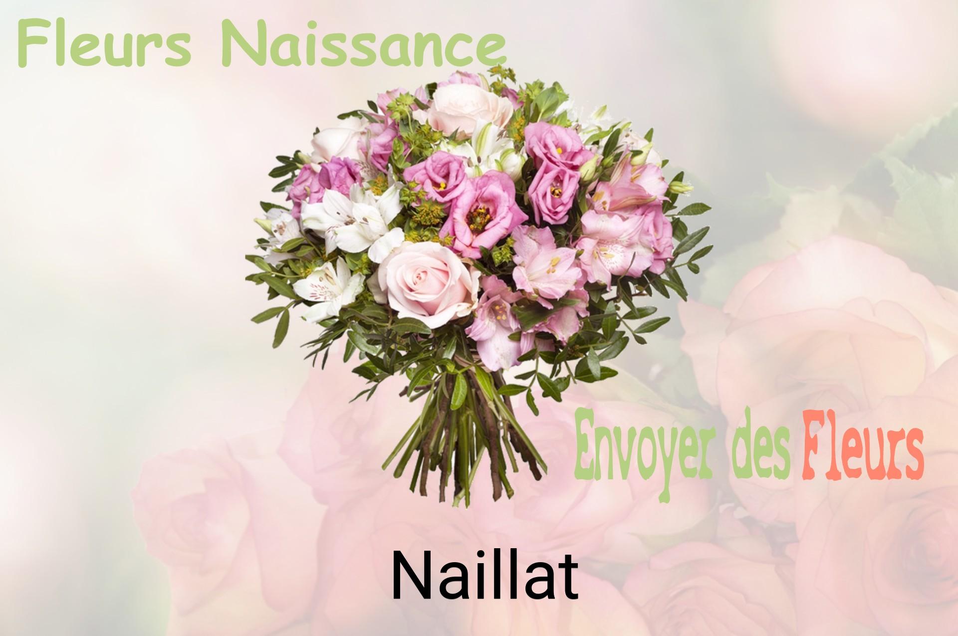 Bouquet de fleurs de naissance livré à Naillat